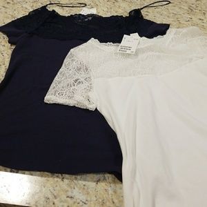 H & M lace t-shirts